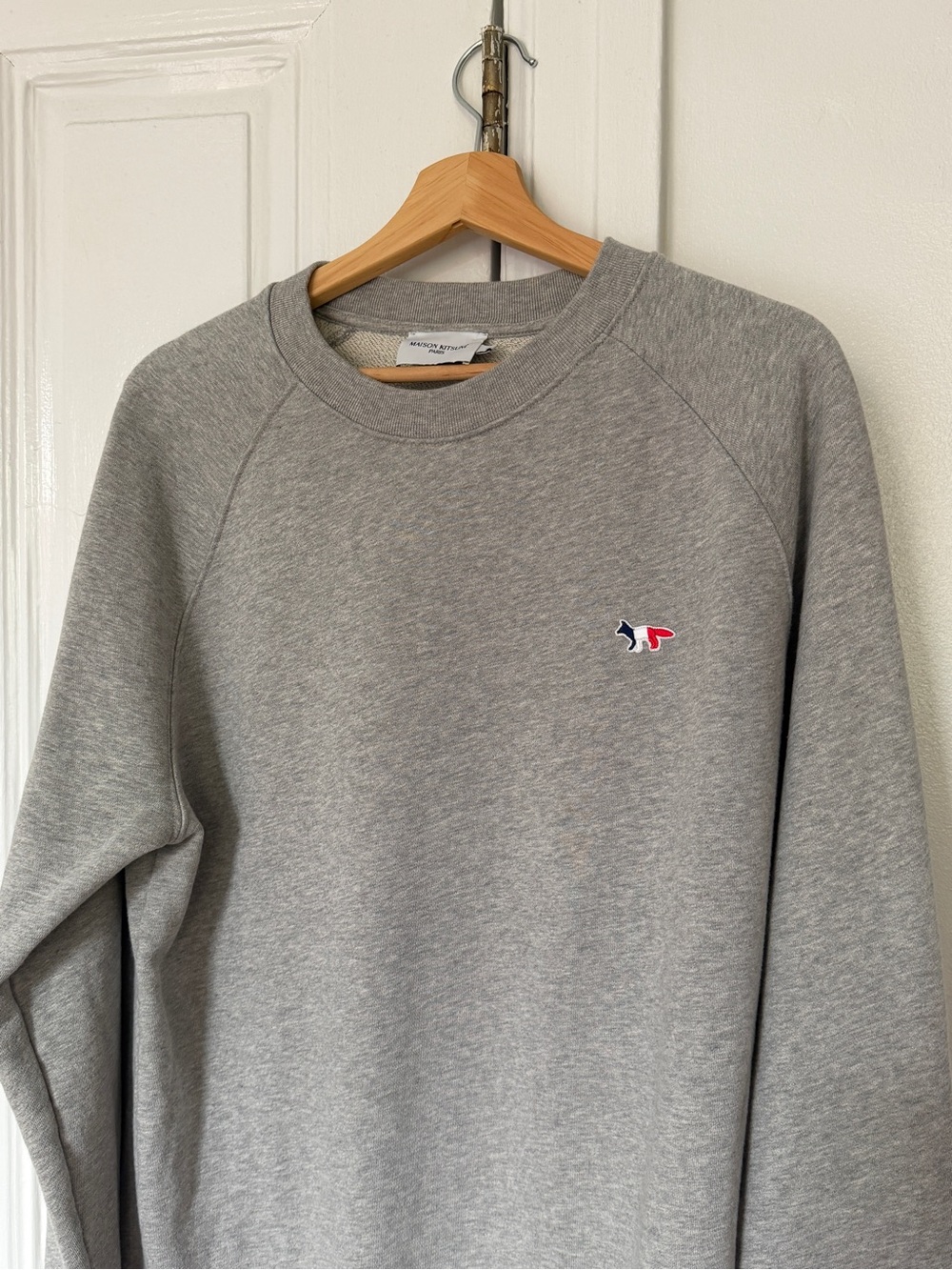 Maison Kitsune Tricolor Grey Sweatshirt